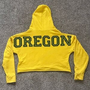 Victoria’s Secret PINK University of Oregon Ducks Cropped Hoodie